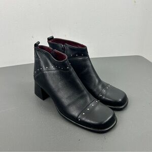 Black Studded Ankle Boots